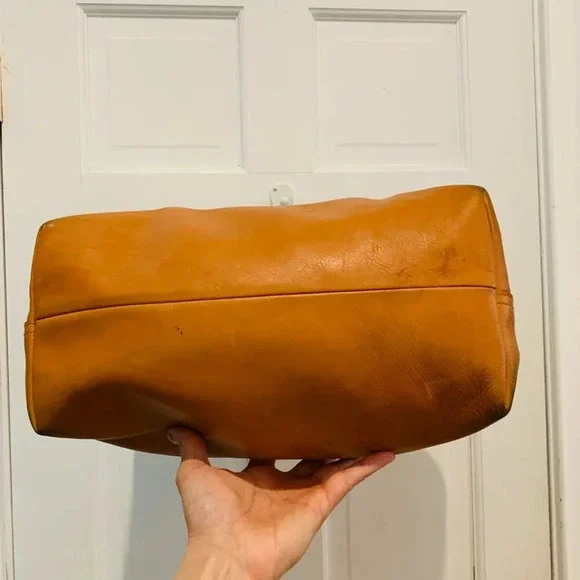 Madewell Brown Leather Zip-top Transport Tote Bag XL size - Picture 7 of 16